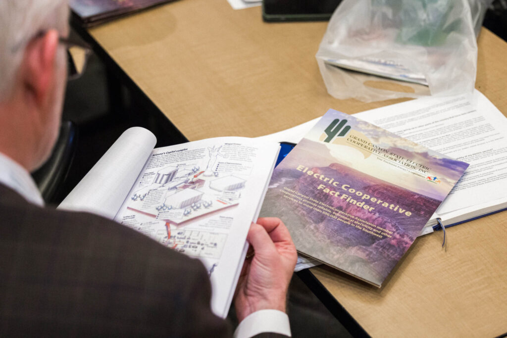 Man holding reports